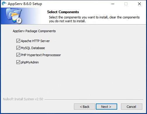 appserv官方版安装教程4